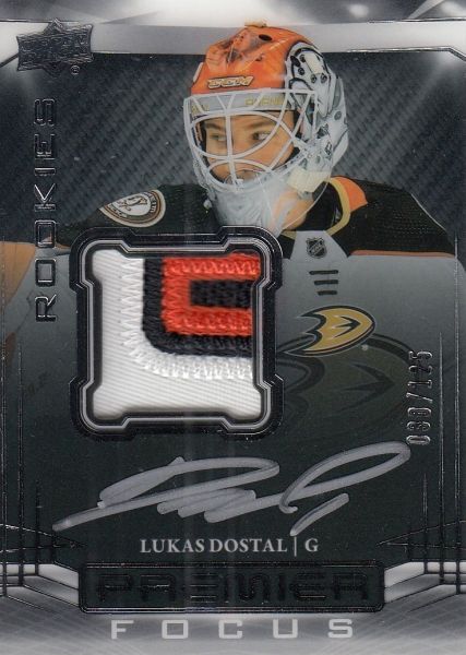 AUTO RC patch karta LUKÁŠ DOSTÁL 22-23 UD Premier Focus Rookies /125